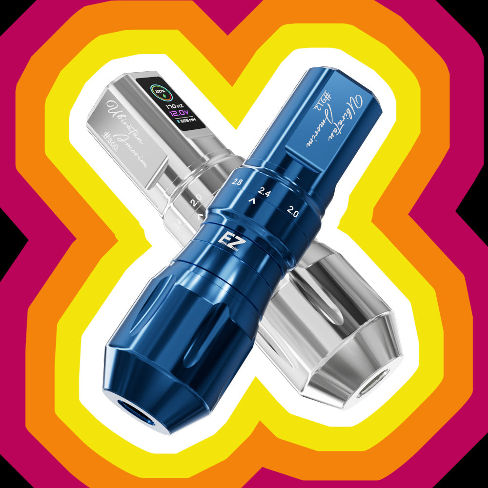 EZ P3 Pro & Ubiratan Amorim Wireless Tattoo Pen Machine - Special Limited Edition - EZ TATTOO SUPPLY