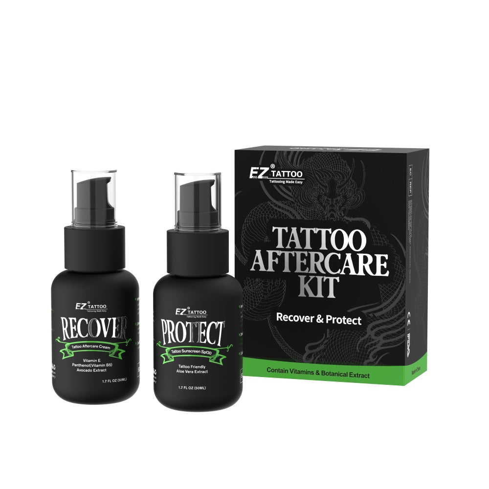 EZ Tattoo Aftercare Kit – Recover & Protect Duo - EZ TATTOO SUPPLY