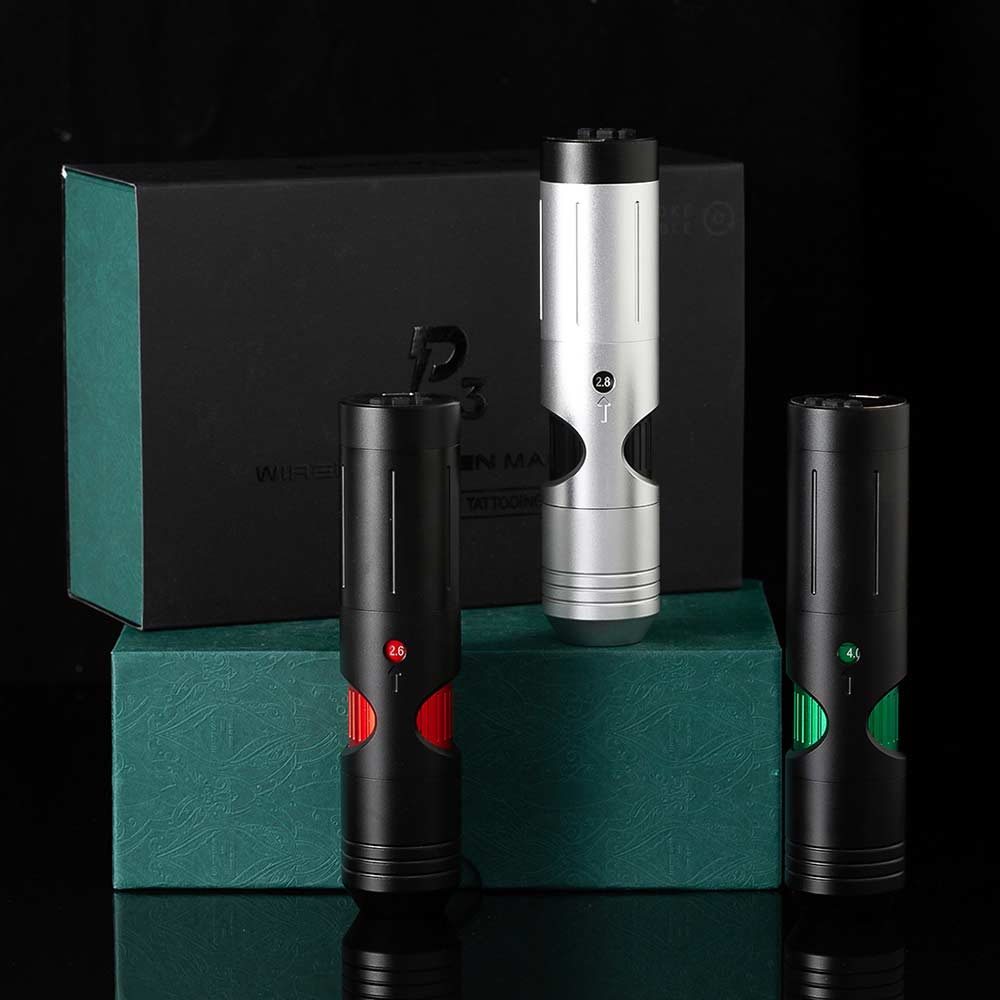EZ P3 Wireless Battery Six Options Adjustable Stroke Tattoo Pen Machine - EZ TATTOO SUPPLY