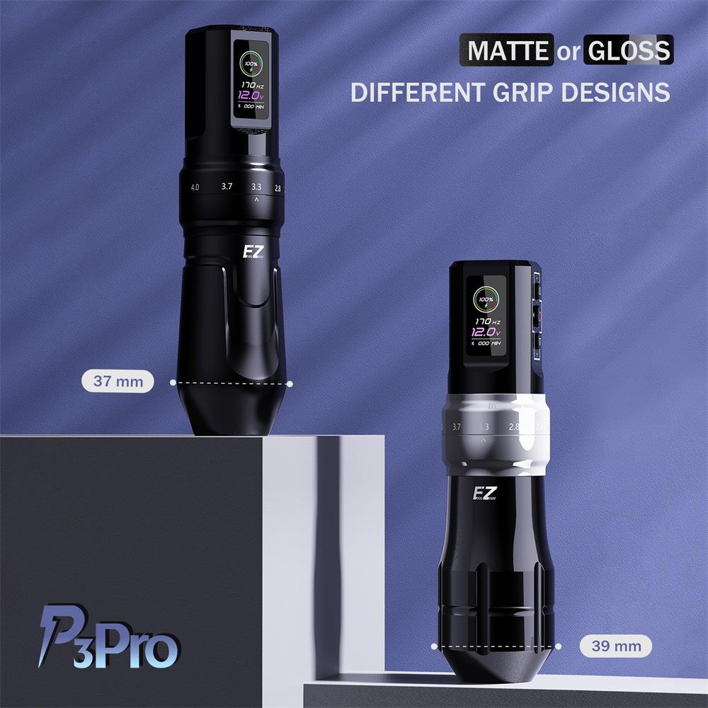 EZ P3 Pro Wireless Battery Tattoo Pen Machine - EZ TATTOO SUPPLY