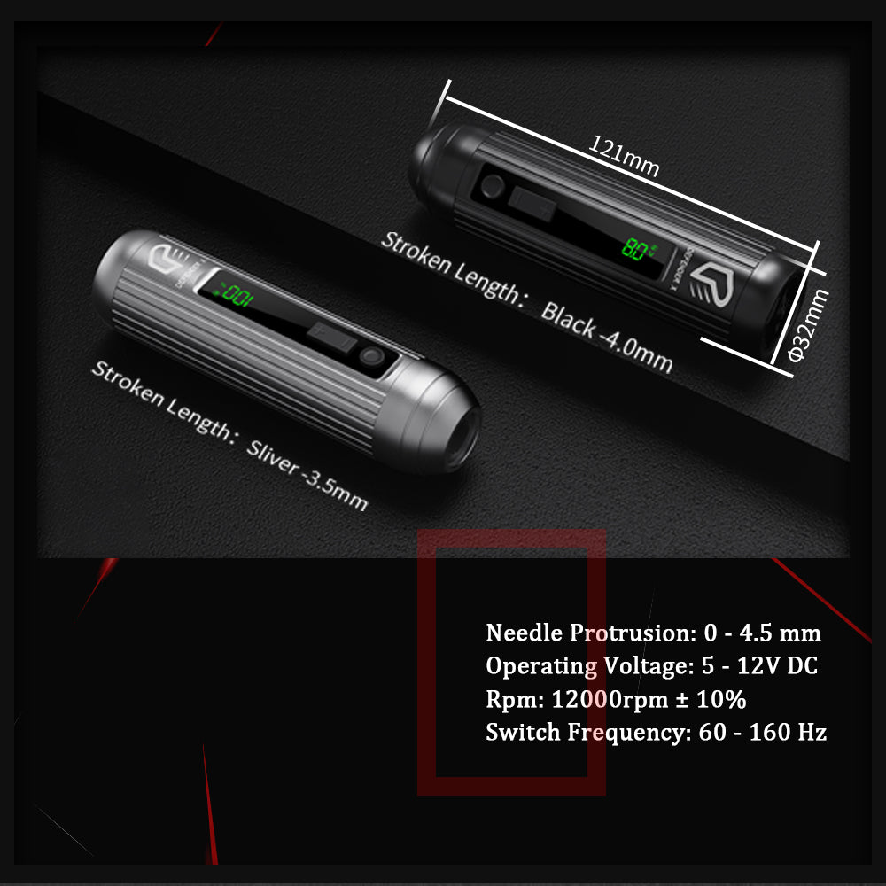 Defender X Wireless Pen Machine-Single pen - EZ TATTOO SUPPLY