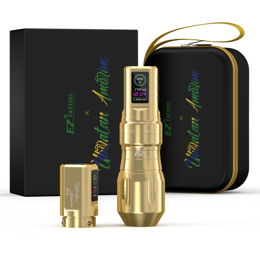 EZ P3 Pro & Ubiratan Amorim Wireless Tattoo Pen Machine - Special Limited Edition - EZ TATTOO SUPPLY