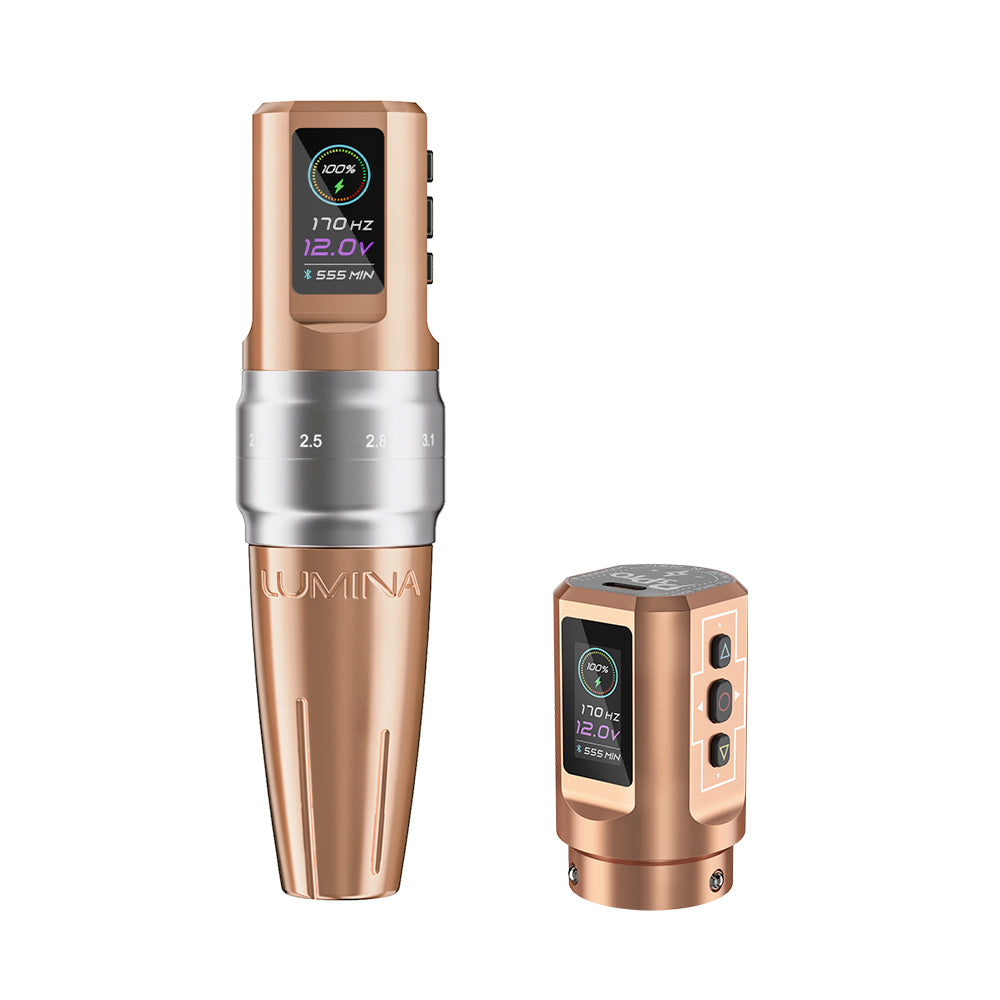 EZ P3 Pro Lumina Wireless Battery Adjustable Stroke Tattoo Machine - EZ TATTOO SUPPLY
