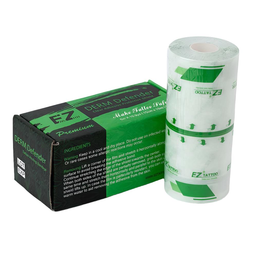 Derm Defender Tattoo Adhesive Protective Shield - Premium - EZ TATTOO SUPPLY