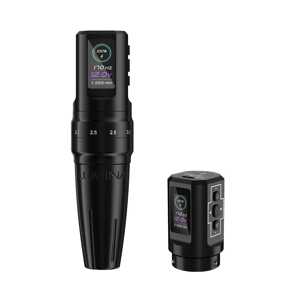 EZ P3 Pro Lumina Wireless Battery Adjustable Stroke Tattoo Machine - EZ TATTOO SUPPLY