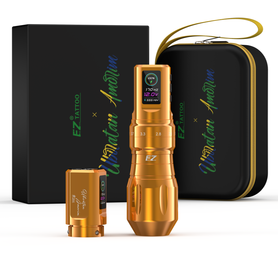 EZ P3 Pro & Ubiratan Amorim Wireless Tattoo Pen Machine - Special Limited Edition - EZ TATTOO SUPPLY