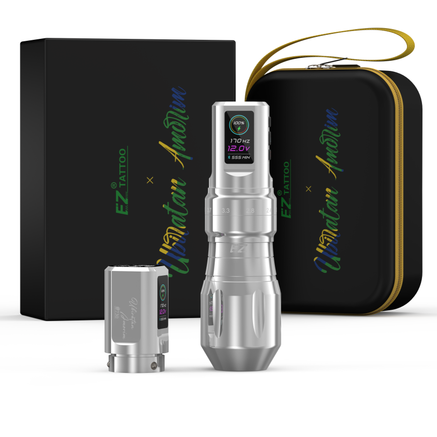 EZ P3 Pro & Ubiratan Amorim Wireless Tattoo Pen Machine - Special Limited Edition - EZ TATTOO SUPPLY